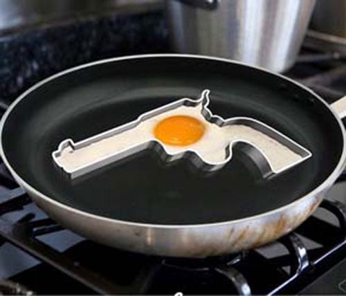 Handgun Frying Egg Mold