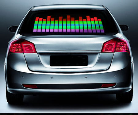 led equalizer car sticker