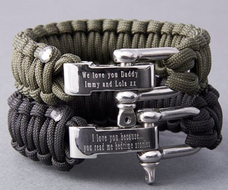 Personalised Paracord Survival Bracelets